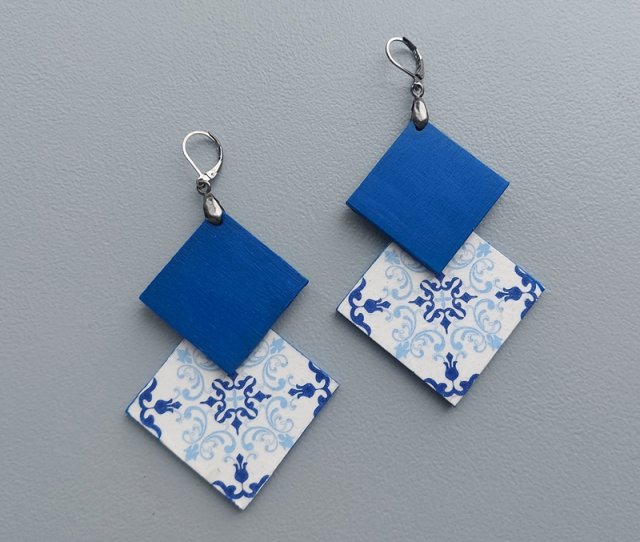 Geometryczne kolczyki w stylu marokańskim