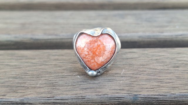 Serduszko - pierścionek regulowany