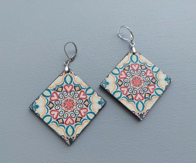 Kolczyki orientalny wzór