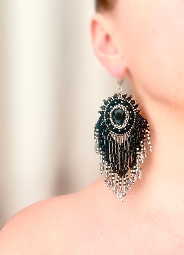 Kolczyki handmade Blask Nocy