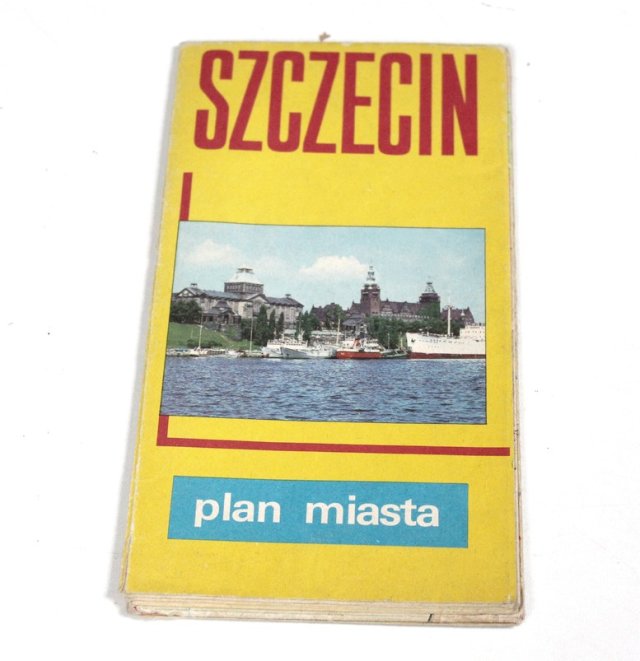 SZCZECIN plan miasta 1986