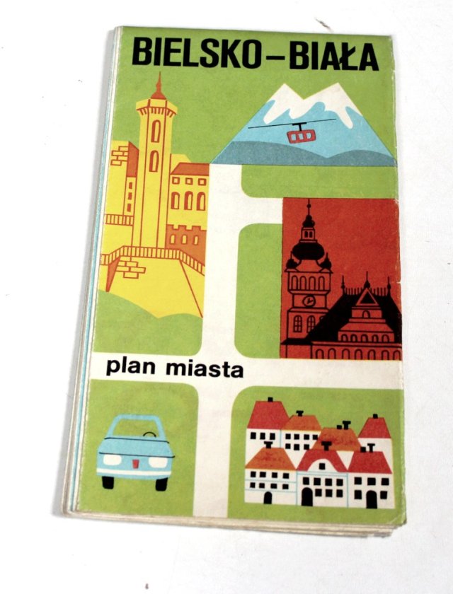 BIELSKO-BIAŁA plan miasta 1985