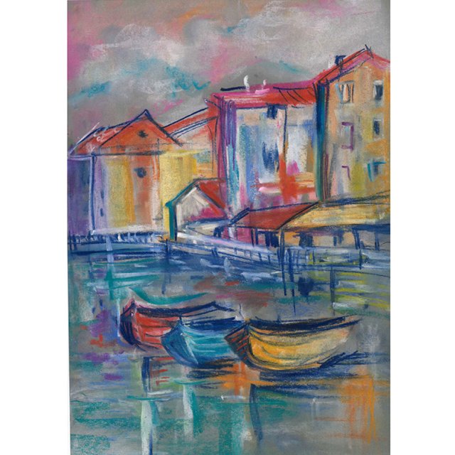 Szkic.  Sucha pastel