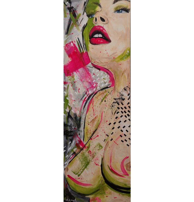 Obraz - POP ART - akt - 120 x 40