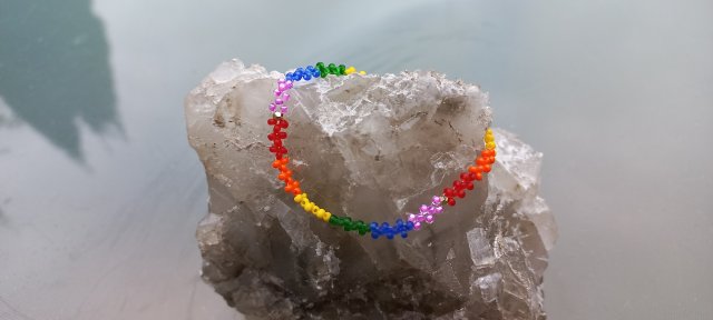 Bransoletka LGBT - kolorowy Boho - minimalizm dla przyjaciół