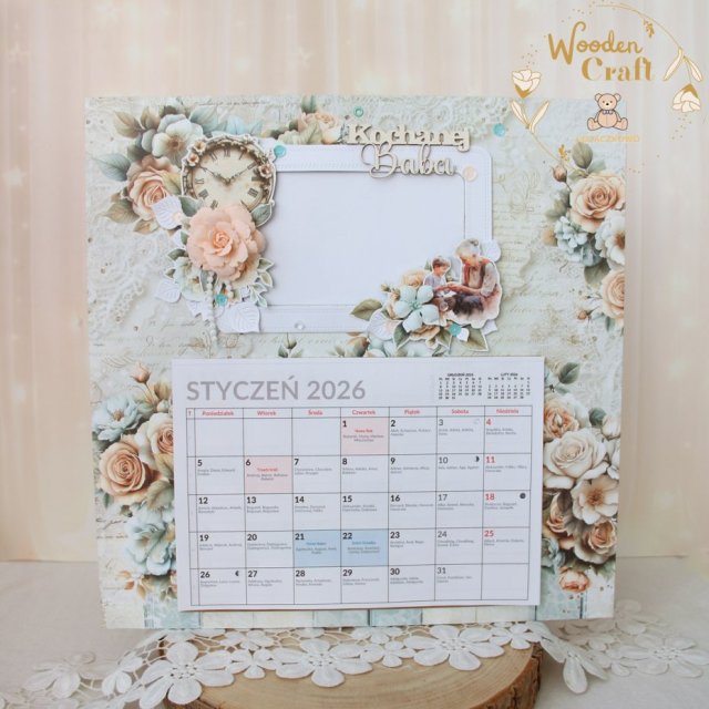 Kalendarz ze zdjęciem, prezent na Dzień Babci 1 GOTOWY