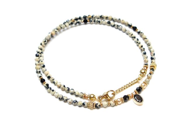 Jaspis dalmatyńczyk choker - Szlachetna kolekcja /29.05.25/