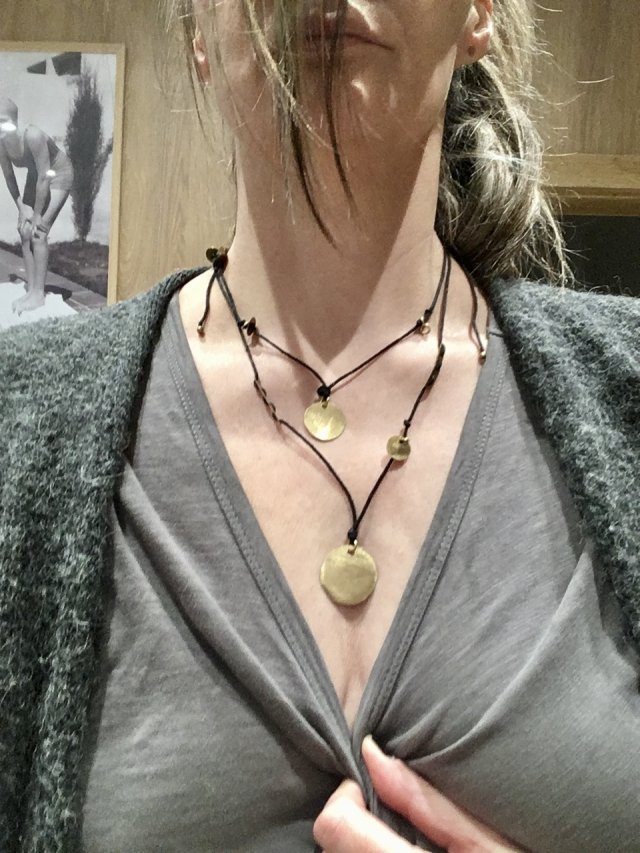 Naszyjnik podwójny regulowany minimalistyczny