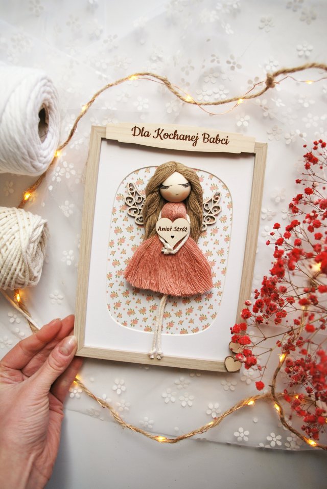 Anioł w ramce dla babci #2 | Dzień Babci | Pakowanie na prezent