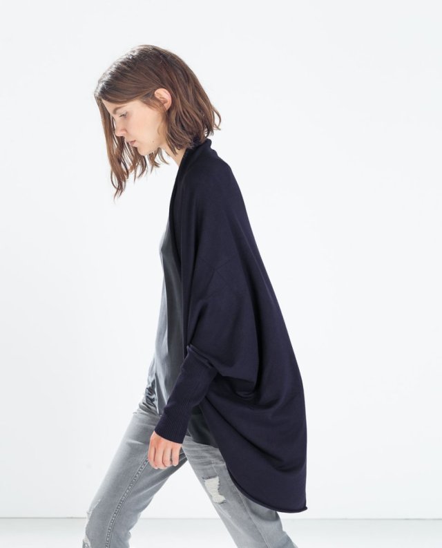 Zara kimonowy kardigan