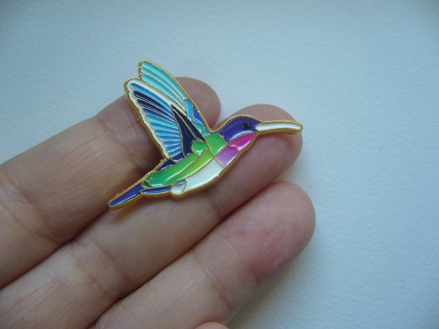 PIN PRZYPINKA BROSZKA PTAK KOLIBER