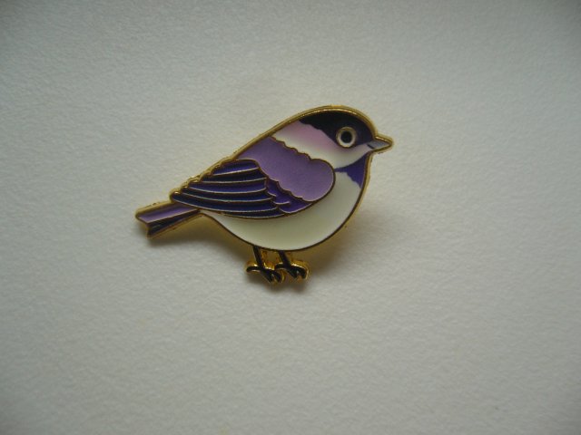 EMALIOWANA PIN PRZYPINKA BROSZKA PTASZEK