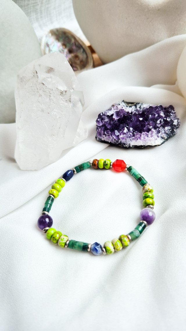 Bransoletka z jaspisów cesarskich