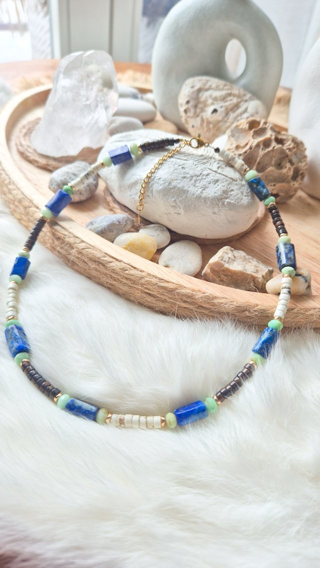 naszyjnik z naturalnych kamieni