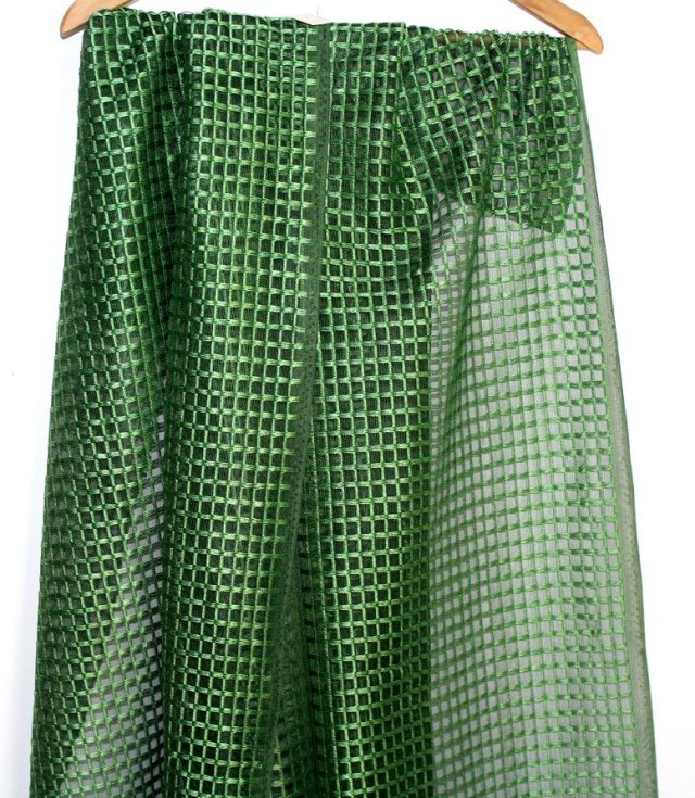 ZIELONE krótkie  FIRANKI 2szt  74x135cm