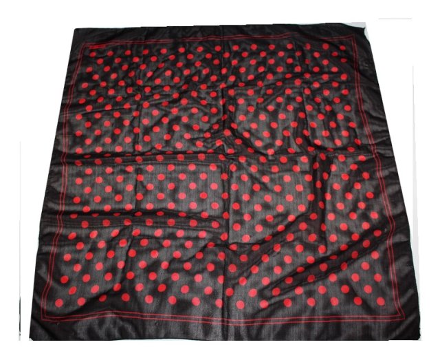 CZERWONE  groszki  apaszka chustka vintage