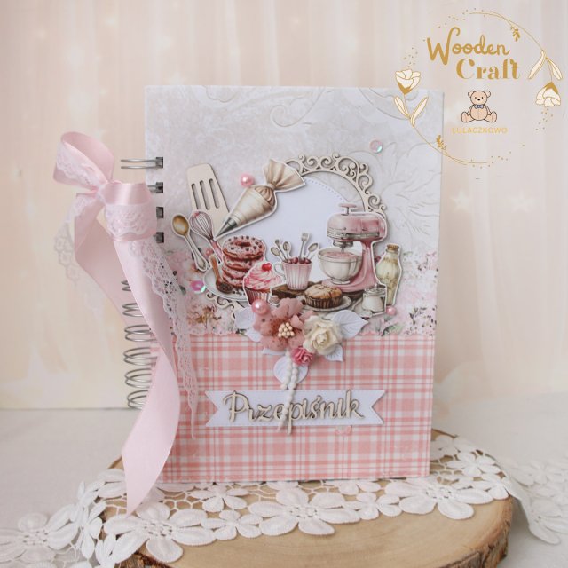 Przepiśnik, notes kulinarny, prezent na Dzień Babci "Donut" GOTOWY