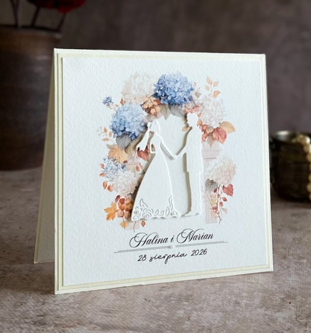 Kartka na ślub w ozdobnej kopercie, WP 56
