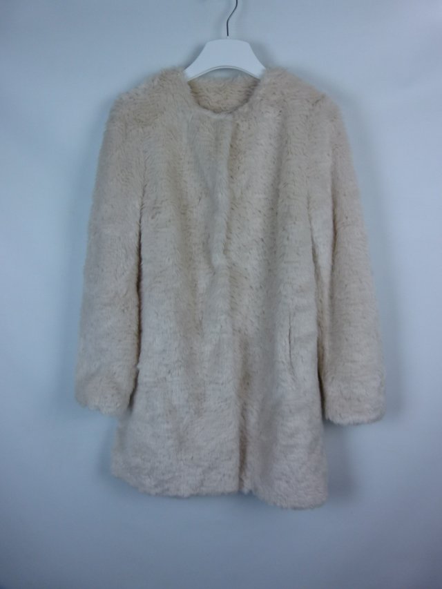 Roman kurtka sztuczne futerko ecru / M