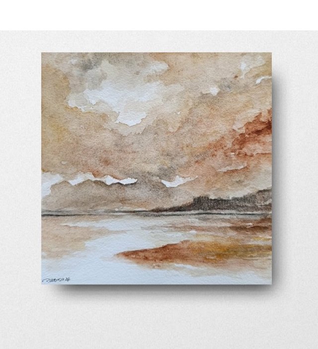 Pejzaż- obraz akwarela