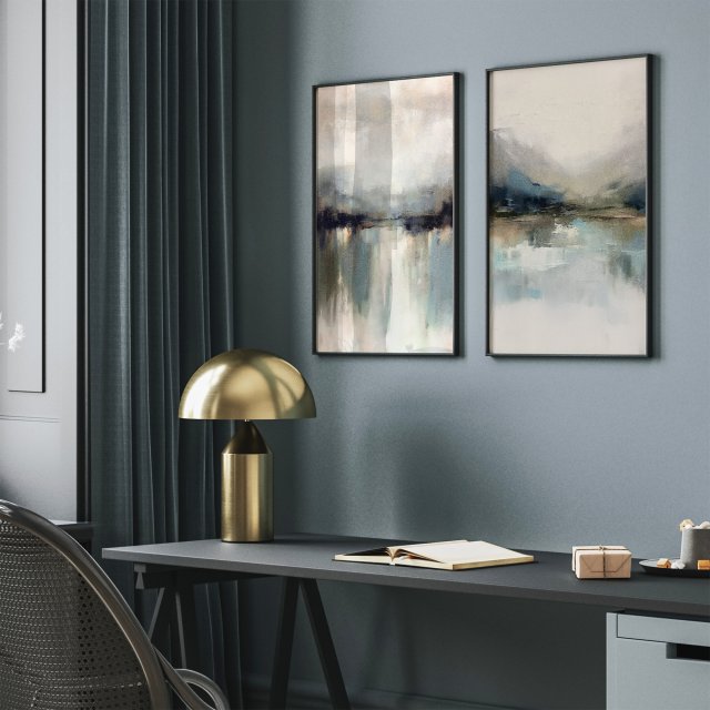 ZESTAW PLAKATÓW 2cz 50x70 cm Abstrakcyjny pejzaż  (set235)