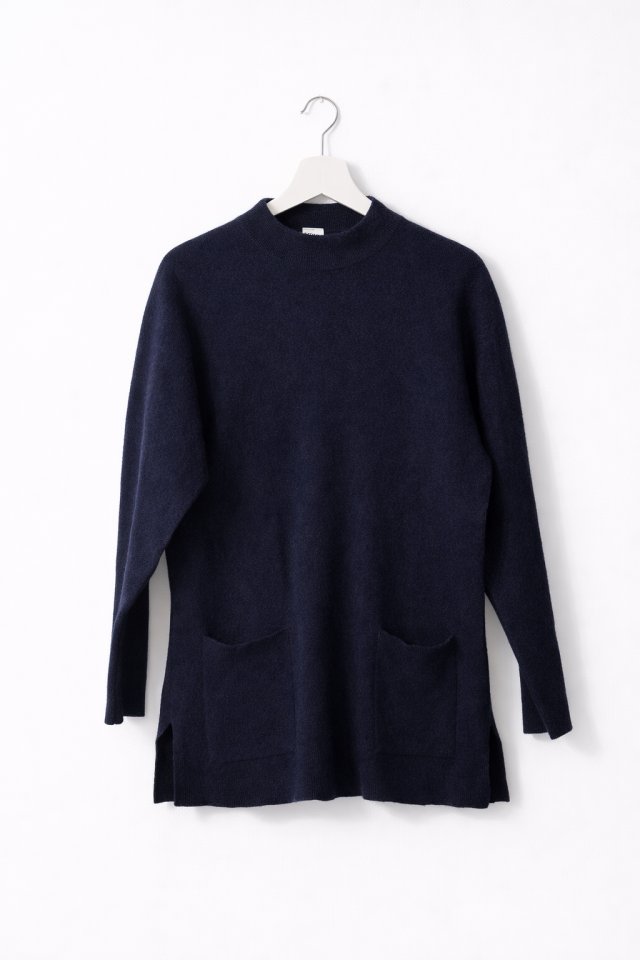 Sweter z kieszeniami wełniany wełna 38/40