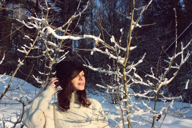 CZARNA CZAPKA BEANIE HANDMADE Z WEŁNĄ