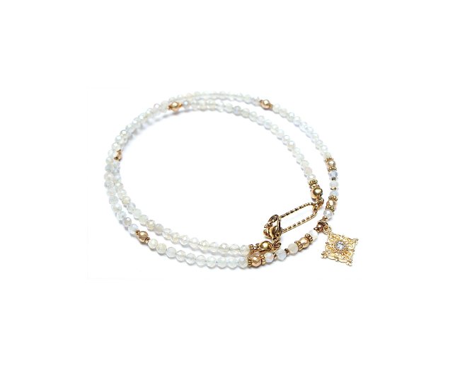 Kamień księżycowy mystic vol. 3 /choker/ - Szlachetna kolekcja