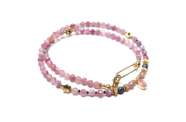 Turmaliny różowe /choker/ vol. 44 - naszyjnik - Szlachetna kolekcja