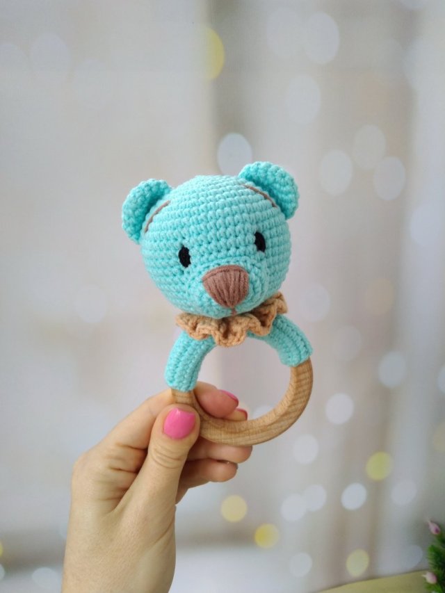 Gryzak Miś, Grzechotka na kółku dla niemowląt