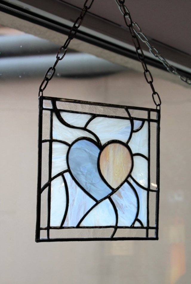 Serce Zaufanie – panel witrażowy