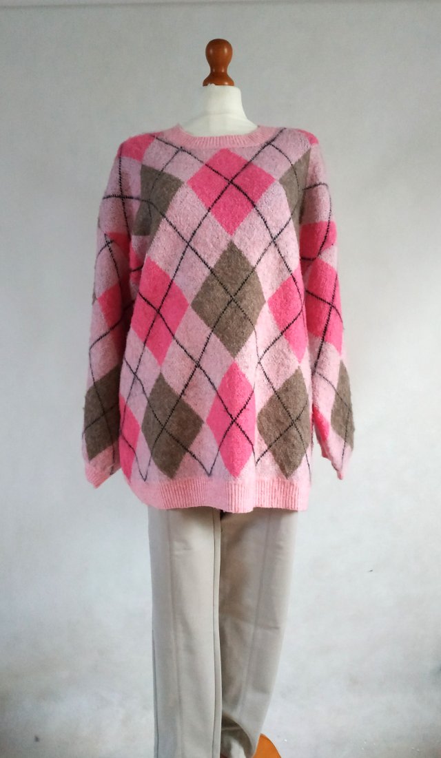 ZIMOWE ROMBY RÓŻOWE