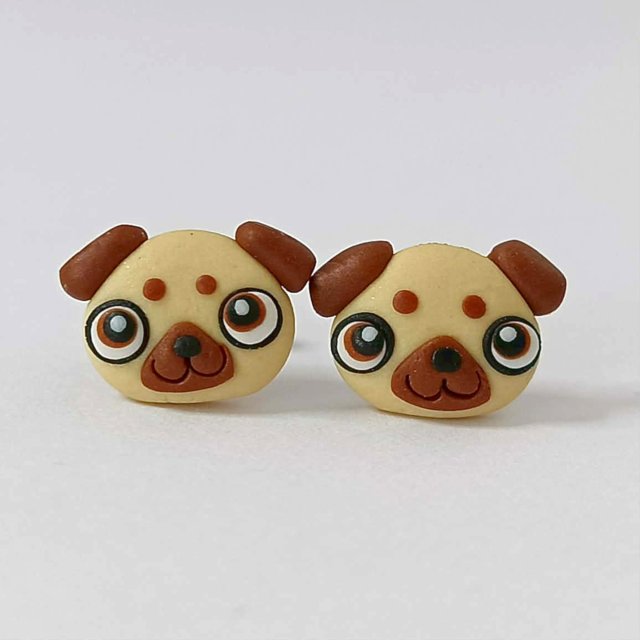 Kolczyki Pieski Buldog Francuski