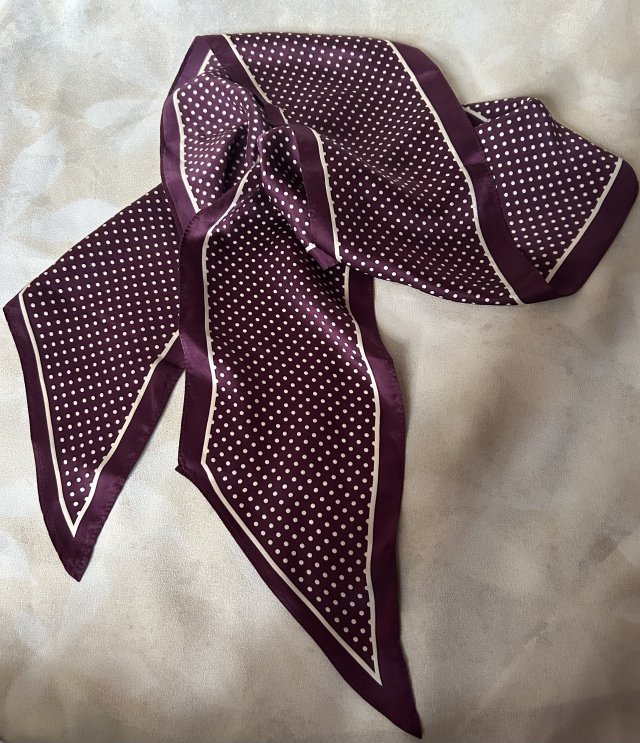 Silk scarf  LAURA ASHLEY ORYGINALNA EFEKTOWNA  JEDWABNA SZARFA