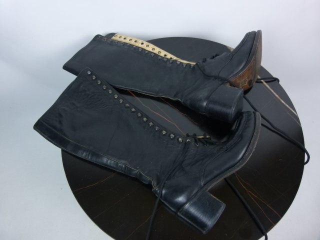 Wannabe Patrick Cox kozaki skóra naturalna vintage sznurowane / 36