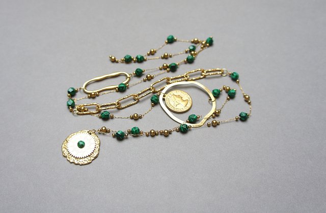 Sautoir /Malachity/ 07.01.26 - długi naszyjnik