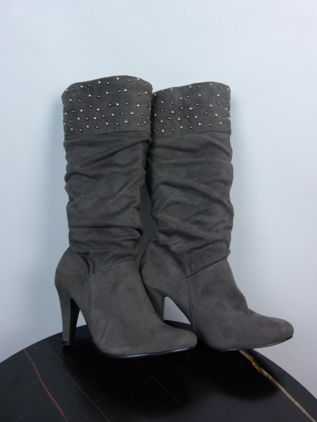 Atmosphere zamszowe kozaki tkanina zamszowa 6 / 39