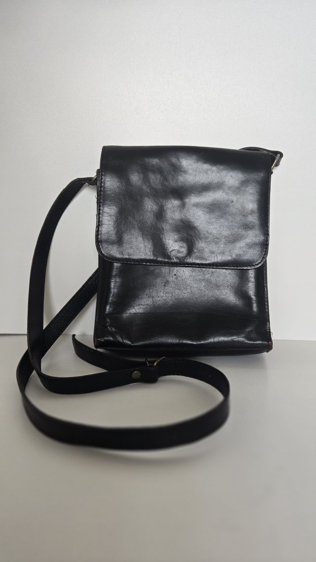 Torebka skórzana listonoszka vintage Stan bdb