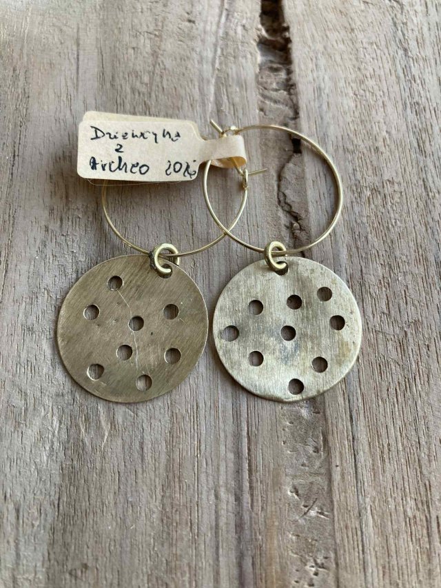 Kolczyki rękodzieło minimalistyczne