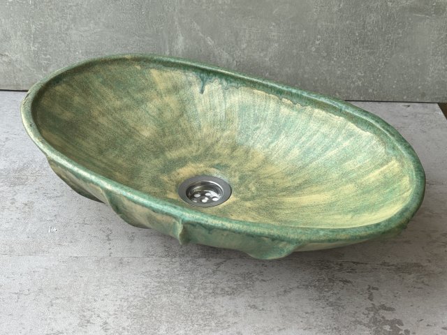 Owalna umywalka W stylu boho