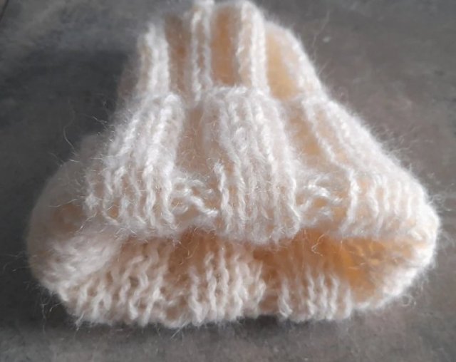 Beanie moherowa czapka handmade