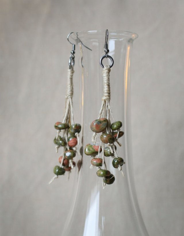 Kolczyki wiszące boho