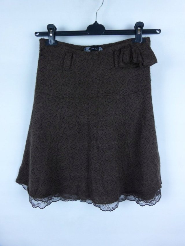 Zara spódnica mini swetrowa dzianinka / L