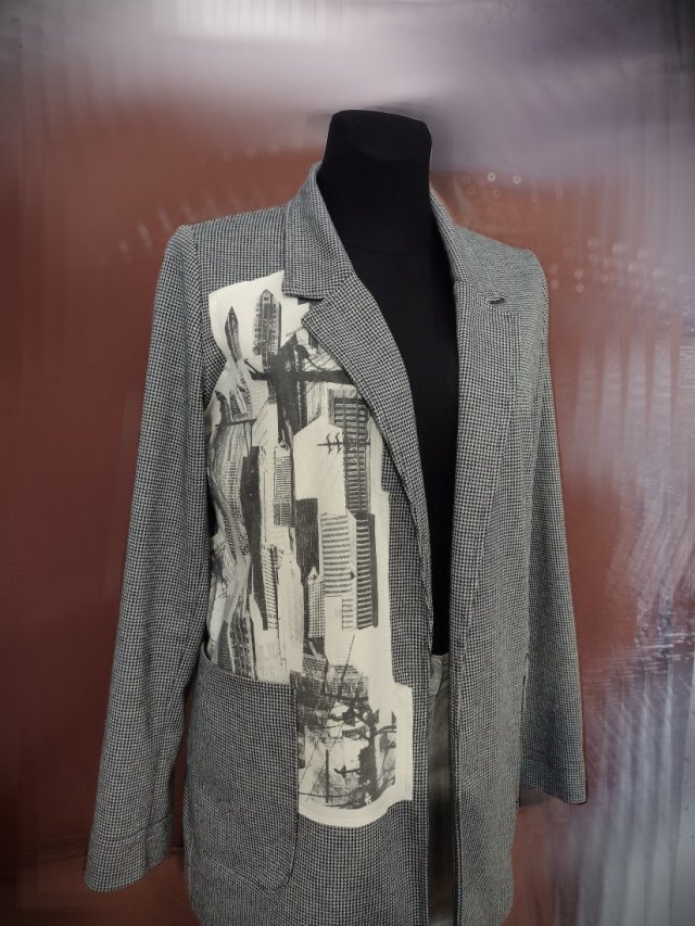 Cover - lużna marynarka damska - rozmiar 38