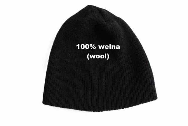 exclusive 100% WEŁNA czapka