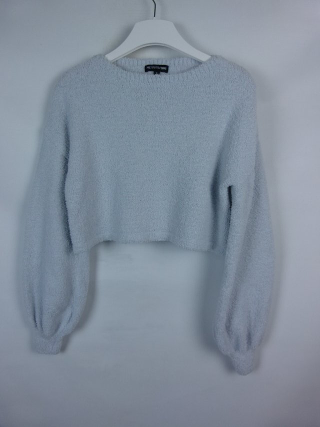 PrettyLittleThing mięciutki sweterek crop / S