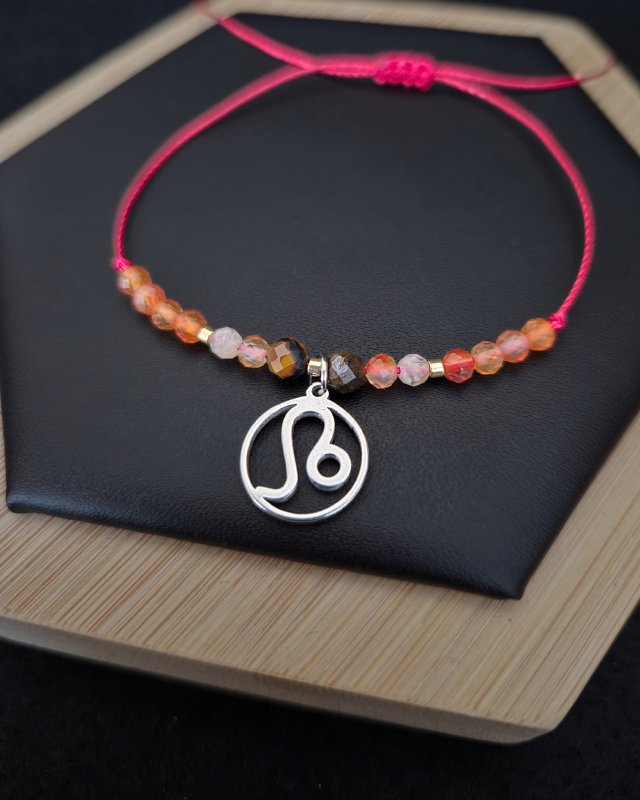 Bransoletka Zodiakalna Lew - wersja ze srebrem