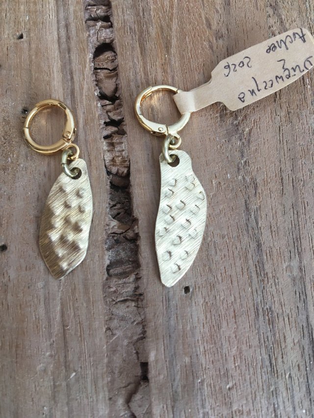 Kolczyki minimalistyczne rękodzieło