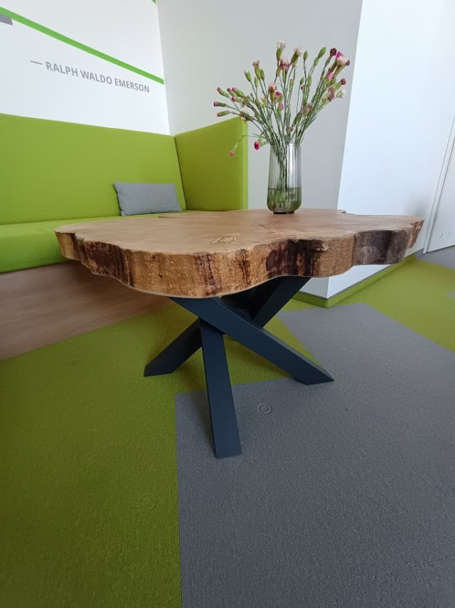 Stolik kawowy klon - loft coffee table 80 cm