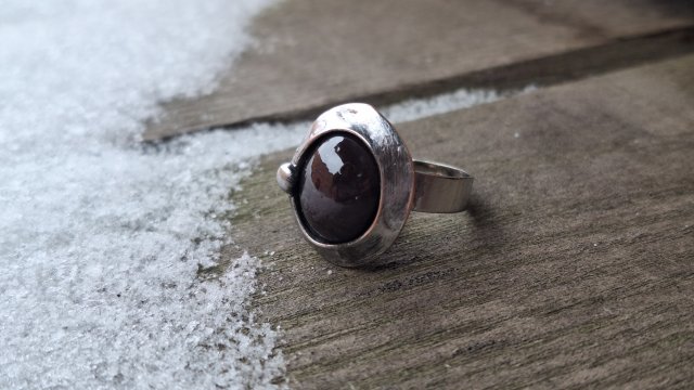 Granat - pierścionek rezerwacja